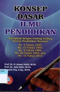 Konsep Dasar Ilmu Pendidikan